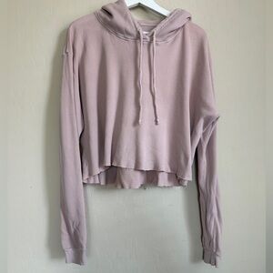 John Galt Brandy Melville Baby Pink Powder Soft Waffle Knit Oversized Shirt